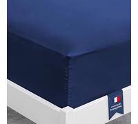 Viscosoft | Drap Housse 90x190 /200 Bleu Nuit Microfibre Qualité Supérieure | Drap Housse Grand Bonnet 30 cm Matelas Epais | Ajustable | Tissu Doux, Durable et sans Plis