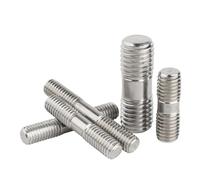 Vises à stud terminées, Tiges filetées à Double extrémité en acier inoxydable 304, goujons sans tête M3-M16, usage alimentaire industriel(160mm M5 2pcs)