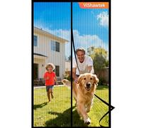Vishawtek Moustiquaire Porte Fenetre Sans Percage Magnetique 90x210cm | Rideau Anti Mouche, Moustiquaire Aimantée, Mosquito Net, Rideau Anti Moustique, Porte Balcon D'entrée Terrasse et Entrée