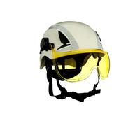 Visière courte 3M X5-SV03-CE pour les casques de protection X5000 et X5500, jaune, traitement antibuée et anti-rayures, polycarbonate x10 morceau