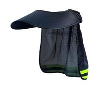 Visière de casque - Protection solaire avec protection de la nuque - Bandes réfléchissantes - Accessoire pour travaux sur chantier, jardin, entrepôt, extérieur