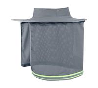 Visière de casque rigide - Casque de sécurité haute visibilité pour la construction, bouclier de protection transparent, protection complète du cou, fixation de protection pour chantier, jardin