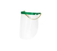 Visière de protection anti gouttelettes CAT II vertes 2 élastiques +2 Plexi de rechange VISIERE