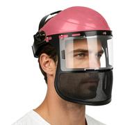 Visière de Protection Débroussaillage Écran en Maille Grillagé Masque | pour Jardinage Élagage Tondeuse Bricolage, Casque Forestier Léger et Serre-tête Réglable pour