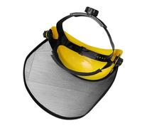Visière de Protection Grillagée pour Visage, Débroussailleuse, | Métal et Plastique, Relevable, Haute Résistance aux Chocs, pour Travaux Forestiers et Usage Jardinage