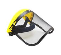 Visière de protection réglable avec visière métallique, adaptateur de casque rigide, aménagement paysager forestier, équipement de sécurité, tonte, désherbage, coupe des arbres, travail en plein air