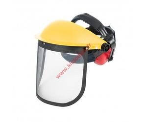 Visière grillagée de forestier avec casque anti-bruit Silverline 140878