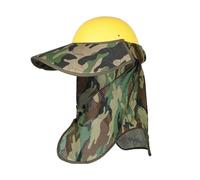Visière solaire pour casque de chantier, respirant, résistant aux UV, filet réglable | Casque de protection solaire avec protection de la nuque, pour l'été, le chantier, le travail en plein air, le