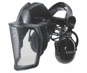 visière uvex faceguard grille incl. protection auditive, visière de protection, protection faciale, visière de casque, visière faciale, écran de protection