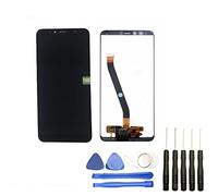 Visiodirect® Ecran Complet: Vitre Tactile + Ecran LCD Compatible avec Huawei Y6 2018 Taille 5.7" Noir + Kit Outils