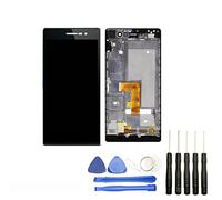 Visiodirect® Ecran Complet: Vitre Tactile + Ecran LCD sur châssis Compatible avec Huawei P7 Noir + Kit Outils