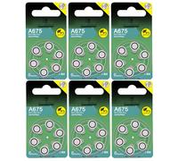 Visiodirect Piles auditives zinc-air A675 - Lot de 36