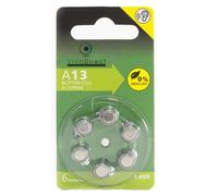 Visiodirect Piles auditives zinc-air type 13 - Lot de 6