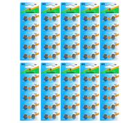 Visiodirect Piles bouton AG13/LR44 - Lot de 100