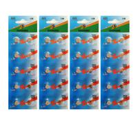 Visiodirect Piles bouton AG5 - Lot de 40