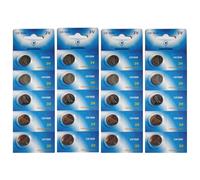 Visiodirect piles bouton CR1620 lithium - Pack de 20