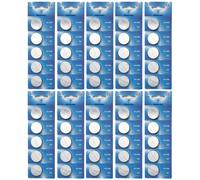 Visiodirect Piles bouton lithium CR2450 - Lot de 50