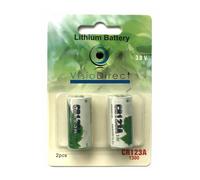 Visiodirect piles lithium CR123A 3V - Lot de 2