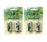 Visiodirect piles lithium CR123A - Lot de 4