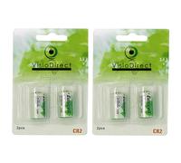 Visiodirect Piles lithium CR2 3 V - Pack de 4