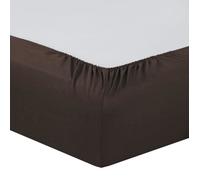 Vision - Drap housse Chocolat - 160x200cm - 100% coton