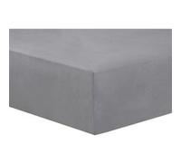 VISION Drap housse Flanelle - 180 x 200 cm - Gris Gris G
