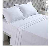 Vision - Drap plat Blanc - 180x290cm - 100% coton