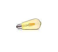 Vision-EL 77159 Ampoule LED E27 ST64 Filament 8W 2700°K, Verre/, E27, 8 W, Transparent Cuivré, (H x Ø) - 143 x 64 mm