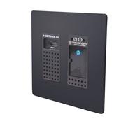 Visionary A/V Encoder (Wall Plate), 4K60 4:4:4 UHD over IP cinema quality ultra-low latency visually lossless switch matrix routable, with built-in video wall functionality; POE; AES67/Dante, with Blu