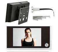 Visionneuse de Caméra de Porte Numérique,Caméra de Porte HD 3,5 Pouces 720P | 720P Caméra + Moniteur, Visionneuse Électronique de Judas À 120 ° de Large, pour Système D’Entrée de Porte À Domicile