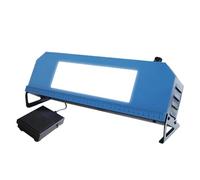 Visionneuse de film industrielle - Lampe d'inspection radiographique portable pour test non destructif NDT avec visière, étui d'instruments et interrupteur à pied