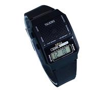 VISIONU Nergo Horloge parlante en espagnol pour aveugles, enfants et personnes âgées, sports électroniques parler montres Gatget Gift (716-TS), Noir, noir, Moderne