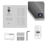 Visiophone collectif pour 8 appartements / bureaux - compatible Vigik - Philips WelcomeHive 2