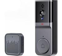 Visiophone Connecté Wi-Fi avec Carillon XRing IP65 Détection Mouvement Nocturne Avizar Noir Noir G