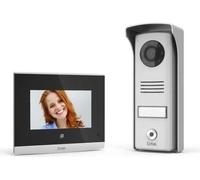 Visiophone Extel Compact, 4 pouces, Touches Tactiles, Vision Nocturne, Platine de Rue Étroite