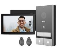 EZVIZ Kit portier vidéo HP7FAMILY – 2 familles, écran 7 pouces tactile, 2K, Wi‑Fi double bande