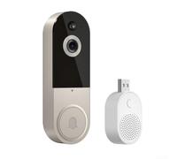 Visiophone Fil Audio Bidirectionnel Maison Visiophone Fil Audio(beige) | Boîtier en PC pour robuste, étanche IP65, , résistant intempéries, installation extérieur durable