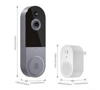 Visiophone Fil Audio Bidirectionnel Maison Visiophone Fil Audio(gray) | Boîtier en PC pour robuste, étanche IP65, , résistant intempéries, installation extérieur durable