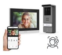 Thomson Smart Face Visiophone Filaire Connecté avec Reconnaissance Faciale 3D - Interphone Vidéo WiFi avec Écran Tactile 7’’ - Ouverture Portail & Portillon - Vision Nocturne - 512278