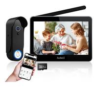 Visiophone Sans Fil 1080P WiFi 7'' - Interphone Vidéo Étanche avec Détection PIR