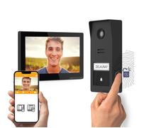 Extel Vidéophone sans fil Wave 3 720337 – Accès empreinte, Écran tactile 7'' , Caméra 2K, Wi‑Fi