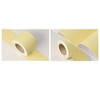 VisitRyl Bordure De Papier Peint Frise Murale Adhesive Bordure Papier Peint Frise Autocollante Pour Cuisine, Salle De Bains, Plafond, Salon, Chambre DéCoration Murale Beige Mat 5cm X 500cm