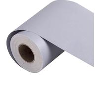 VisitRyl Bordure De Papier Peint Frise Murale Adhesive Bordure Papier Peint Frise Autocollante Pour Cuisine, Salle De Bains, Plafond, Salon, Chambre DéCoration Murale Gris Clair 20cm X 500cm