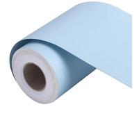 VisitRyl Bordure De Papier Peint Frise Murale Adhesive Bordure Papier Peint Frise Autocollante Pour Cuisine, Salle De Bains, Plafond, Salon, Chambre DéCoration Murale Bleu Clair 5cm X 500cm