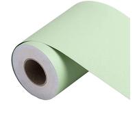VisitRyl Bordure De Papier Peint Frise Murale Adhesive Bordure Papier Peint Frise Autocollante Pour Cuisine, Salle De Bains, Plafond, Salon, Chambre DéCoration Murale Vert Clair 15cm X 500cm
