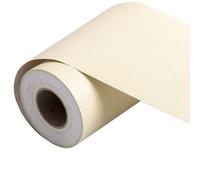 VisitRyl Bordure De Papier Peint Frise Murale Adhesive Bordure Papier Peint Frise Autocollante Pour Cuisine, Salle De Bains, Plafond, Salon, Chambre DéCoration Murale Jaune PâLe 10cm X 500cm