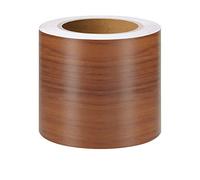 VisitRyl Bordure De Papier Peint Frise Murale Adhesive Bordure Papier Peint Frise Autocollante Pour Cuisine, Salle De Bains, Plafond, Salon, Chambre DéCoration Murale Acajou 5cm X 500cm