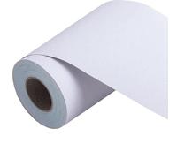 VisitRyl Frise Murale Autocollant Papier Peint Autocollant imperméable en PVC Plinthe de cuisine et de salle de bain Décor MuralBlanc Lumineux 12cm x 500cm