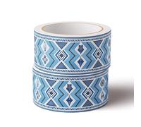 VisitRyl Frise Murale Autocollante bleu 15cm X 500cm Adhésive Réutilisable pour Décoration Intérieure Facile à Poser