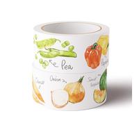 VisitRyl Frise Murale Autocollante Chambre enfants Cartoon Légume 10cm X 500cm Adhésive Réutilisable pour Décoration Intérieure Facile à Poser